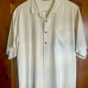 XXL Tommy Bahama/ 100% silk classic creme design- EUC